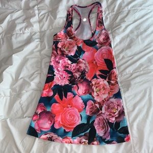 Lululemon floral tank top